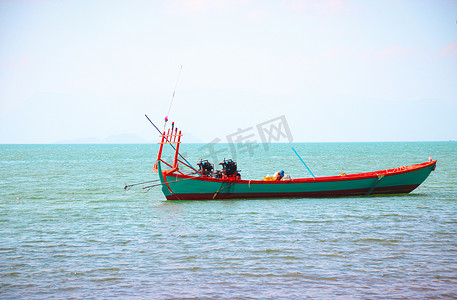 传统的高棉渔船