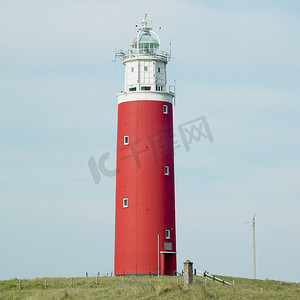 灯塔，De Cocksdorp，特塞尔岛，荷兰