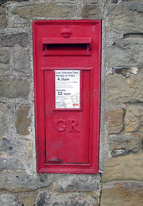 红色英国邮政信箱
