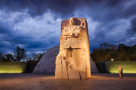 马丁路德金摄影照片_华盛顿特区 - 10 月 10 日：马丁路德金博士纪念碑