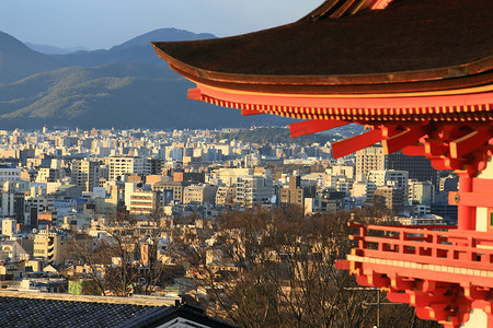 日本京都冬季清水寺