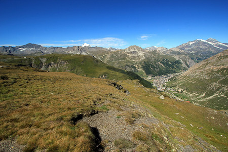 Val dIsere 村，阿尔卑斯山，法国