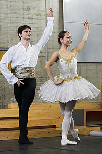 国家芭蕾舞团的古典芭蕾舞姿势