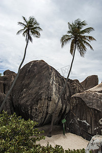 果戈摄影照片_英属维尔京群岛维京果岛著名的浴场