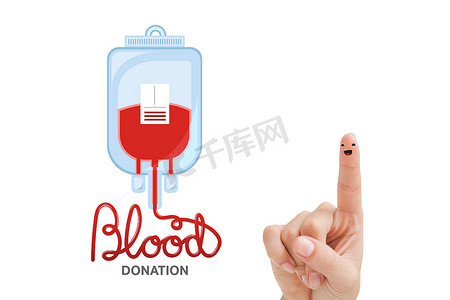 献血的合成图像