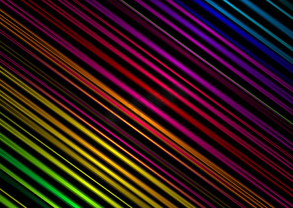 彩虹条纹金属对角线