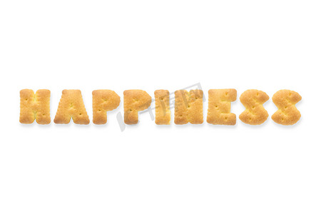 The Letter Word HAPPINESS 字母饼干饼干