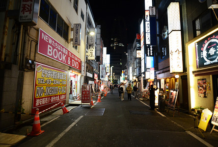 东京 — 11 月 23 日： 新宿的街头生活