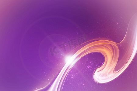 宇宙紫色摄影照片_紫色背景上的爆炸能量与镜头光晕