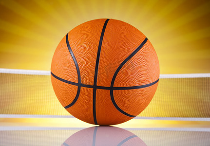 篮球球，阳光，生动多彩的主题
