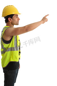 建筑工人或建造者手指