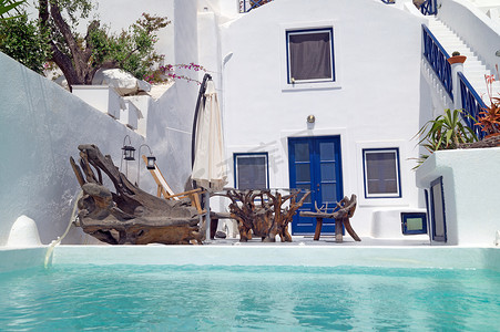 希腊圣托里尼岛的浪漫假期