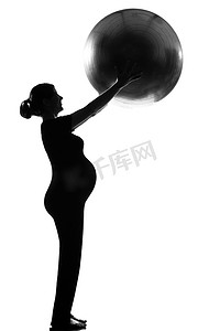 孕妇健身球锻炼普拉提
