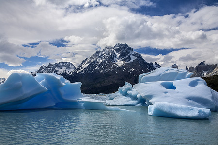 灰色冰川泻湖 - 巴塔哥尼亚 - 智利