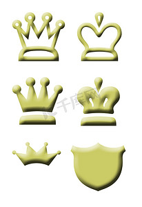 国王的权杖摄影照片_国王和王后皇冠图标