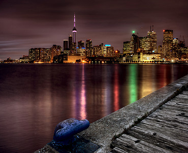 加拿大夜景摄影照片_夜景多伦多