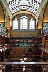 荷兰阿姆斯特丹-2015 年 5 月 6 日：Rijksmuseum 研究图书馆