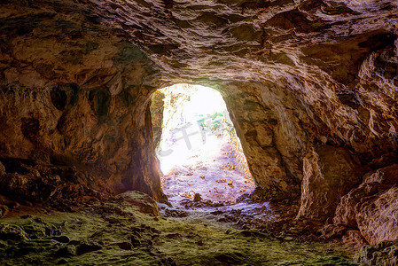 Menorca Cova dels Colombs 鸽子洞穴在 es Mitjorn