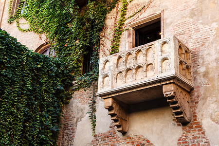 意大利威尼托维罗纳朱丽叶凯普莱特家著名的阳台