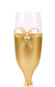 装饰婚礼金色玻璃 wuth 弓。