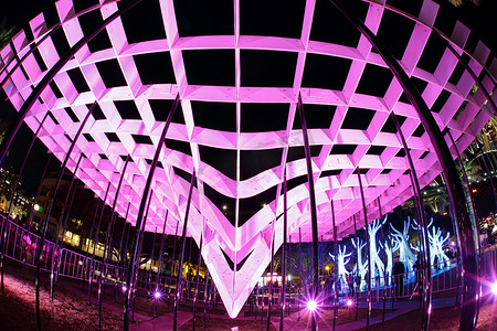 2015 年缤纷悉尼灯光音乐节的灯光结构