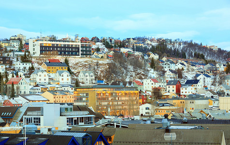 特罗姆瑟挪威城市景观