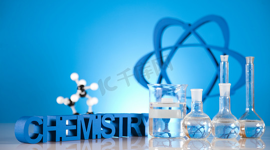 化学、分子结构、DNA、明亮的现代化学概念