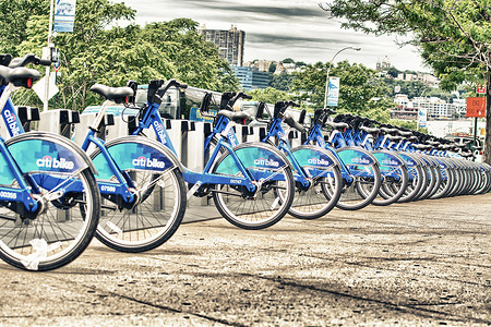 公共健康日摄影照片_纽约-6 月 12 日： 花旗自行车停靠站在 2013 年 6 月 12 日我