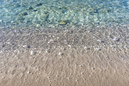 海边摄影照片_从海边的海景在夏季作为背景