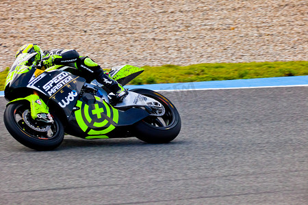 Andrea Iannone 世界冠军的 Moto2 摩托车飞行员
