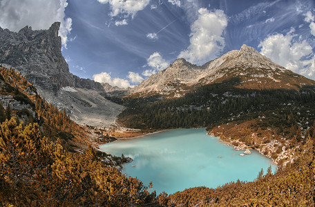 Lago di Sorapiss - 山湖的美丽色彩 - 多洛米