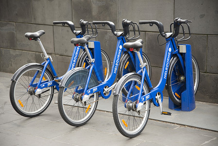 澳大利亚墨尔本的公共共享自行车
