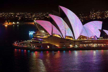 悉尼歌剧院以色彩和图案点缀 Vivid Sydney