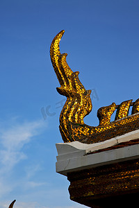 曼谷在寺庙泰国抽象龙