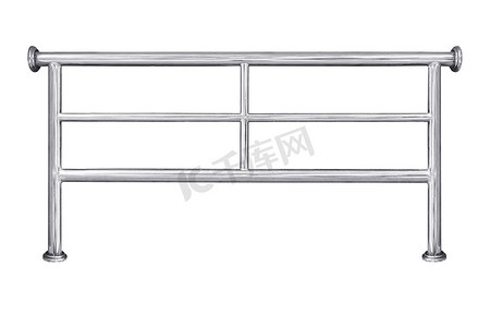 不锈钢栏杆隔离。