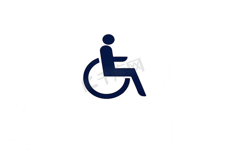 轮椅残疾人摄影照片_残疾人标志空间