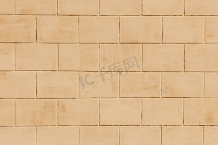 浅色砂砖块石纹面内墙纹理背景