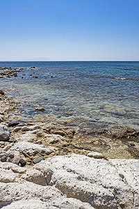 从海边的海景在夏季作为背景