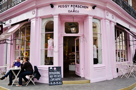 kafe摄影照片_伦敦佩吉·波森面包店