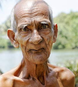 君子摄影照片_印度喀拉拉邦高级土著人的肖像