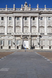 马德里皇宫的垂直视图