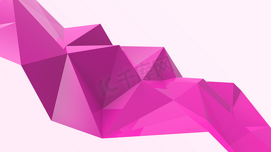 粉红色抽象现代水晶背景。