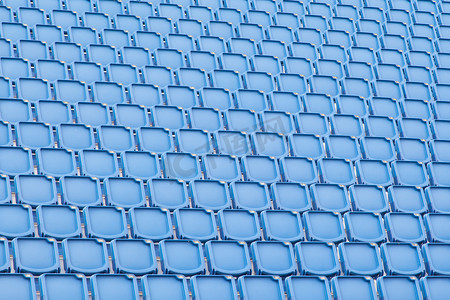 体育场内的蓝色座位