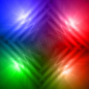 抽象杂色彩虹背景与四个闪亮的线条和 w