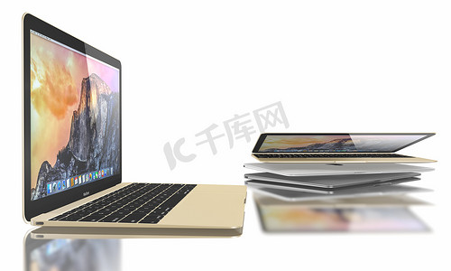 MacBook Air 的新金色、银色和深空灰色