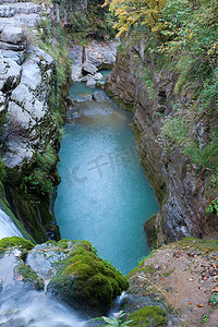 Molino de Aso 瀑布，Ordesa，韦斯卡省，西班牙