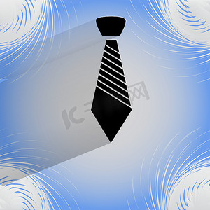 时髦领带。