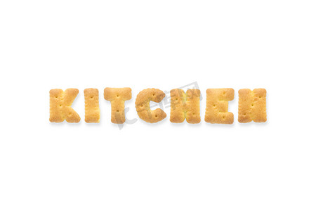 The Letter Word KITCHEN 字母饼干饼干