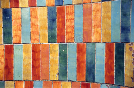 Grunge 彩色瓷砖背景