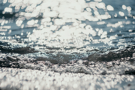 抽象海洋摄影照片_抽象海夏天海洋日落自然背景。